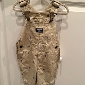 OshKosh B'gosh Tan Overalls Classic Bib-and-Brace